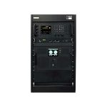 Sunair 8220WB 1 kW HF Transmitter, Wideband The Sunair 8220WB 1-kW System operates continuously (100% duty) and consists of the Sunair RT-8500WB Software-Defined Wideband Next Generation HF SSB/ISB Transceiver, the F-9810 Post-selector, and the LPA-8220 1-kW Power Amplifier, all mounted on a pre-wired custom cabinet for ease of installation and maintenance. The RT-8500WB transceiver uses software-defined digital signal processing (DSP) technology, which supports the latest developments in high-speed waveform processing. This technology enhances the functionality of the CPU as well as the Synthesizer, Digital Audio, and Digital IF stages. It operates in USB, LSB, ISB, AMe, FMn, CW, and 48-kHz WBHF. The audio interface supports analog or VoIP connections, while the CPU allows for remote control and programming via Ethernet or serial port. 8220WB • High efficiency solid state design • Full power into load with VSWR up to 2:1 • Comprehensive BITE to LRU The RT-8500WB transceiver incorporates a next generation 48-kHz Wideband capable HF Modem and ALE controller. This provides a purpose-built standalone hardware platform for strategic and maritime WBHF Beyond Line-of-Sight (BLOS) and Line-of-Sight (LOS) radio communications. The Wideband Automatic Link Establishment (WALE) or Fourth Generation (4G ALE) controller compliant with MIL-STD-188-141D Appendix G is used in setting up and managing WBHF links. The WALE controller provides fast and robust link setups by dynamically adapting the bandwidth and frequency offset of wideband channels to avoid interference and optimize throughput. The WALE link setup controller also provides inter-operation with second generation ALE (2G ALE) and third generation ALE (3G ALE/FLSU). WALE supports (as 3G ALE) both synchronous and asynchronous modes. Advanced built-in-test (BITE) capability reports the status of the Sunair 8220WB 1-kW System down to the Lowest Replaceable Unit (LRU) level providing English messages on the display of the radio, and then to a remote site when configured. Individual LRU fault indication and the system’s intuitive modular design allows for ease of maintenance and upgrade throughout the equipment life cycle at minimal expense. These high-performing niche products are in daily service as integral components of critical strategic communications solutions for leading defense, peacekeeping, and aviation agencies around the world.