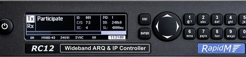 RC12 Wideband ARQ & IP Controller – 240 kbps