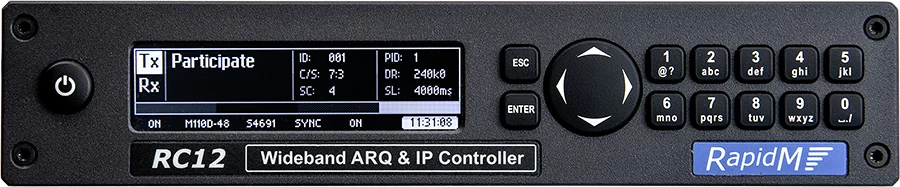 RC12 Wideband ARQ & IP Controller – 240 kbps